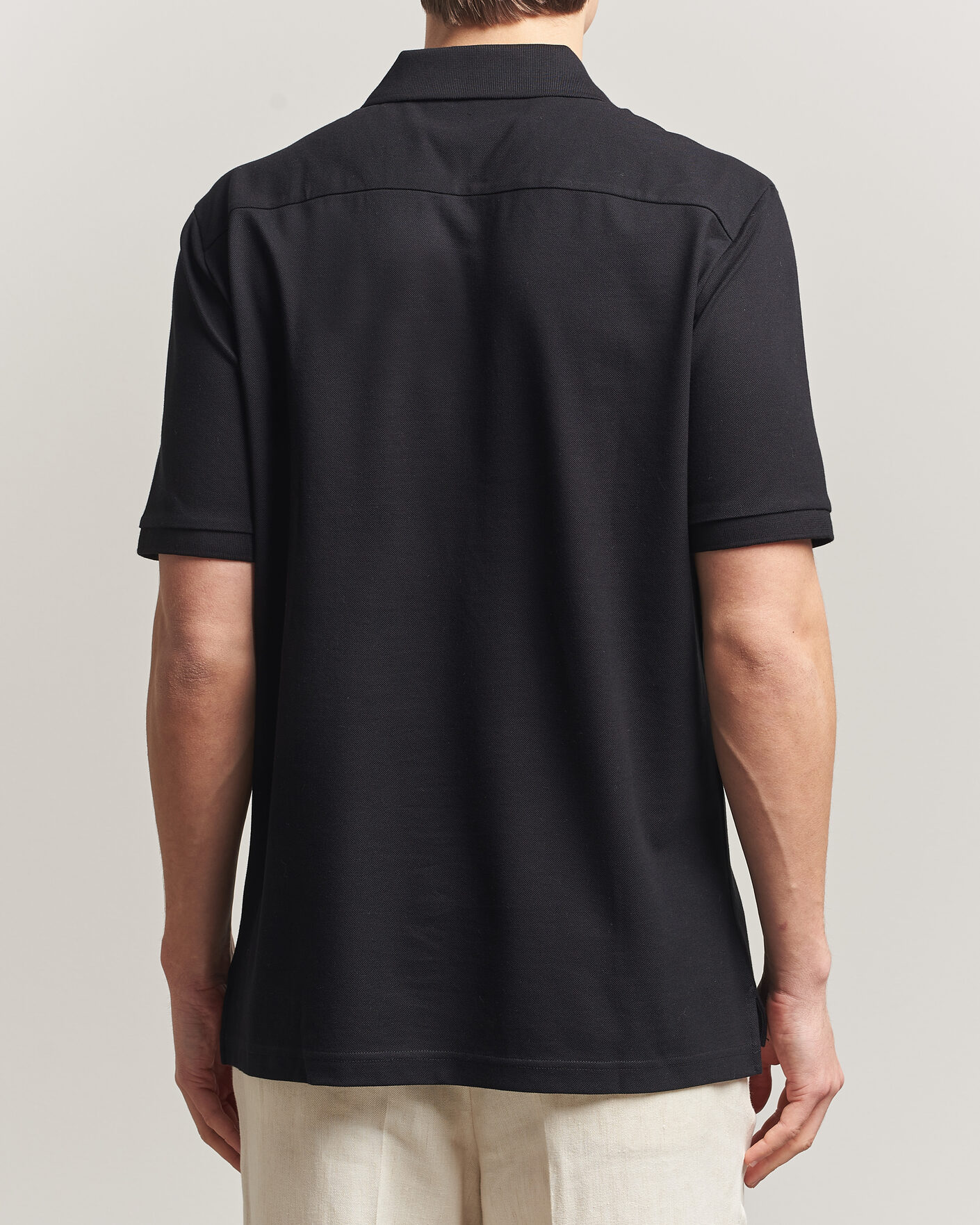 Herr | Pikéer | Eton | Pima Pique Polo Black