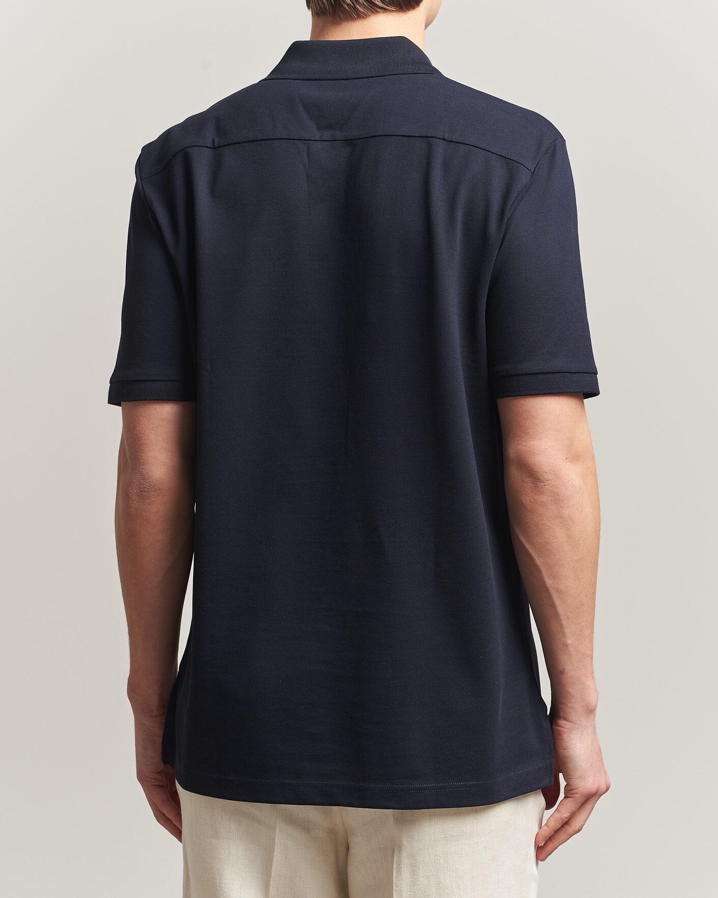 Herr | Pikéer | Eton | Pima Pique Polo Navy Blue