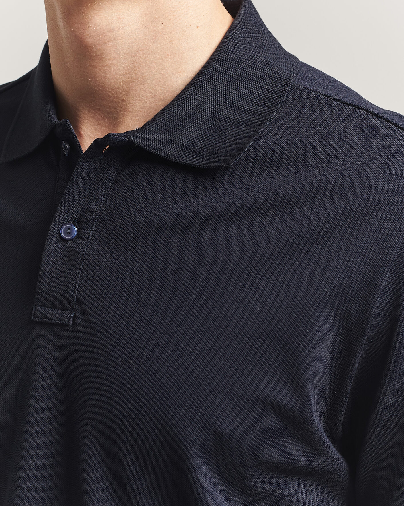 Herr | Pikéer | Eton | Pima Pique Polo Navy Blue
