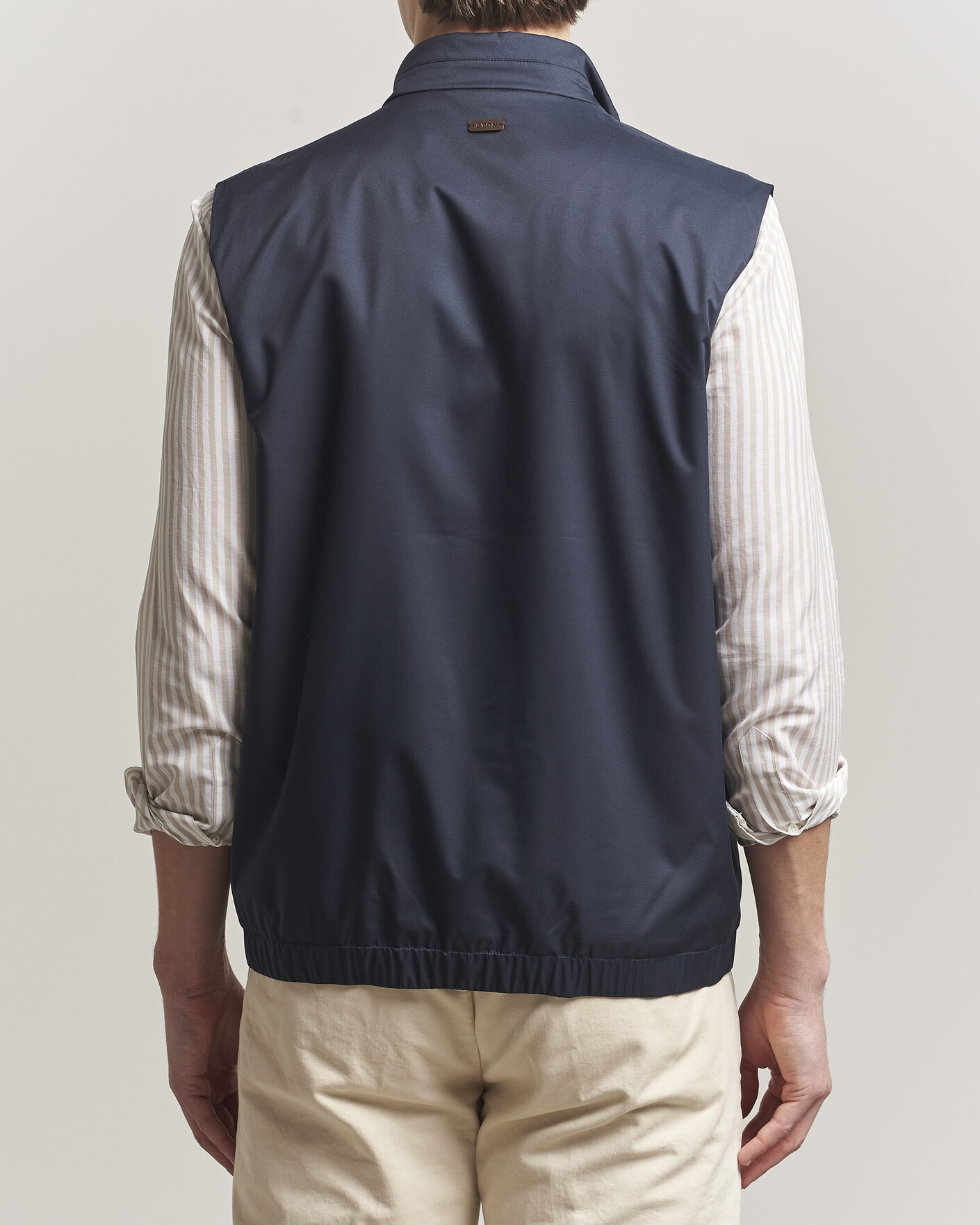 Herr | Västar | Eton | Lightweight Wind Vest Navy Blue