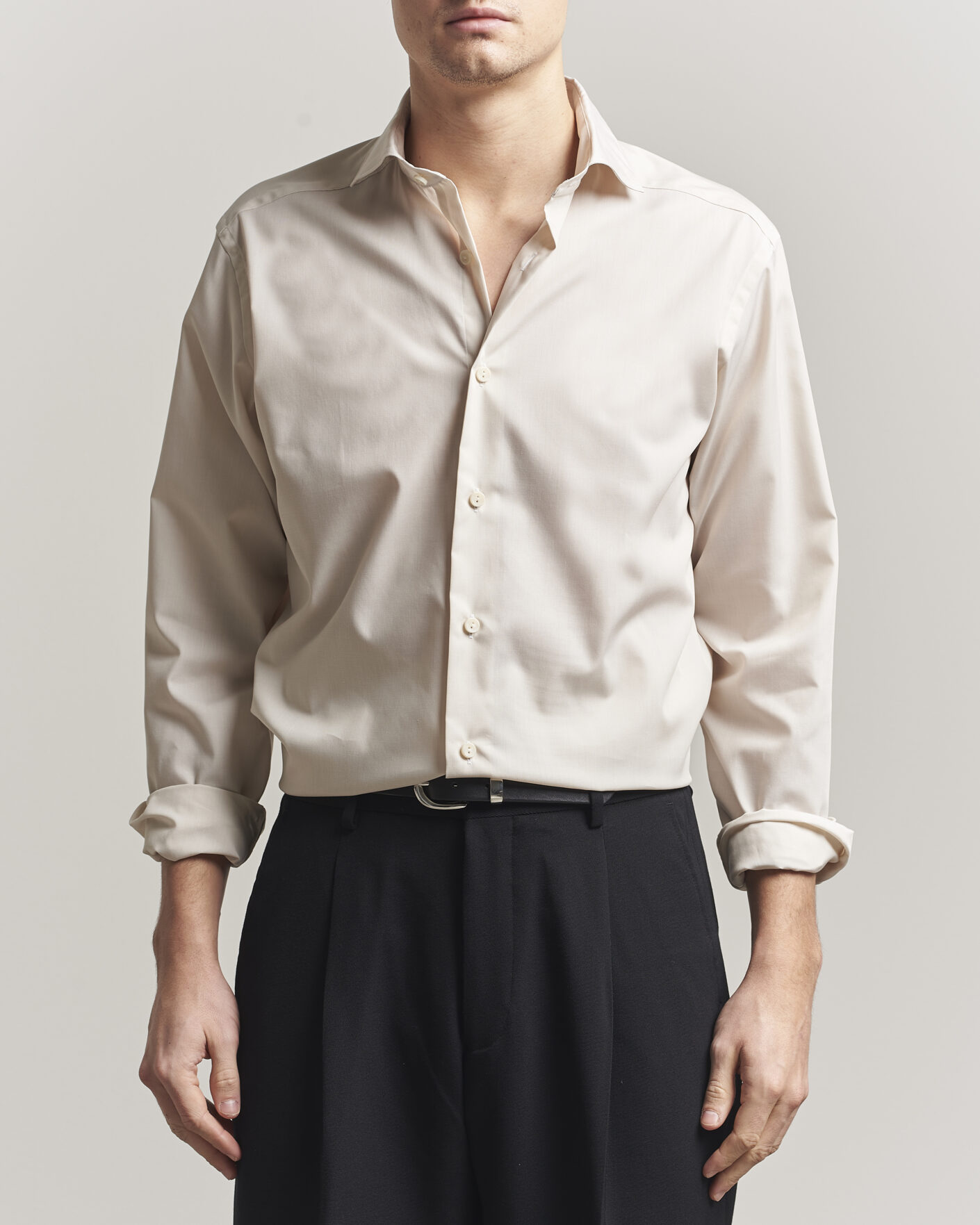 Herr | Skjortor | Eton | Casual Fit Breeze Poplin Shirt Beige