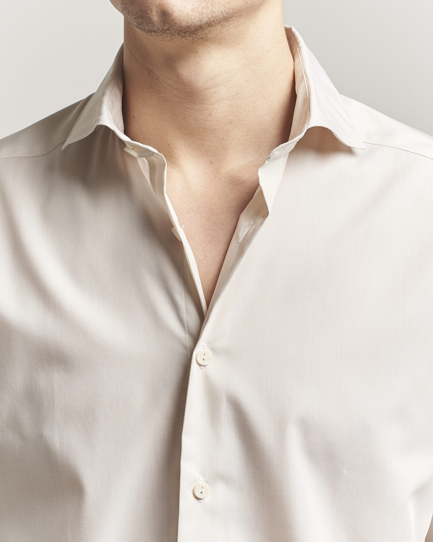 Herr | Skjortor | Eton | Casual Fit Breeze Poplin Shirt Beige