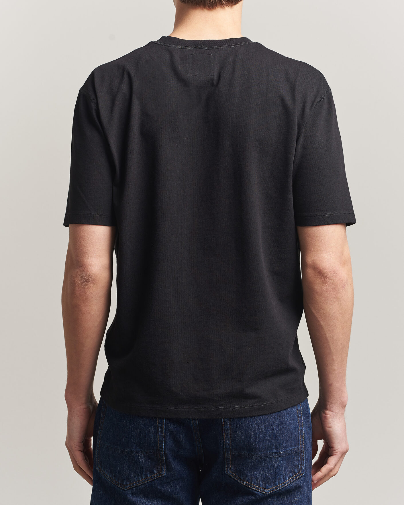 Herr | T-Shirts | Drake's | Short Sleeve Hiking T-Shirt Black