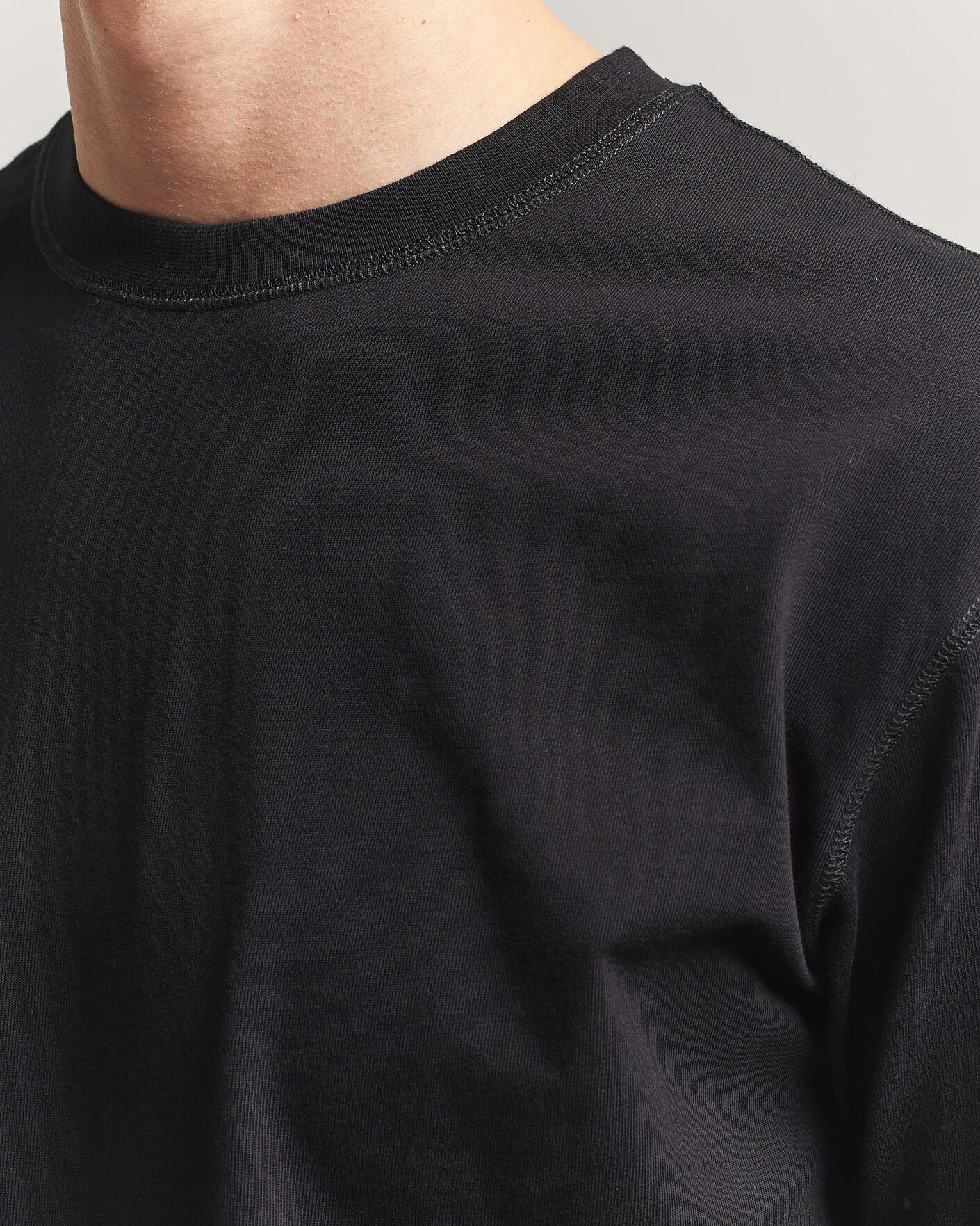 Herr | T-Shirts | Drake's | Short Sleeve Hiking T-Shirt Black