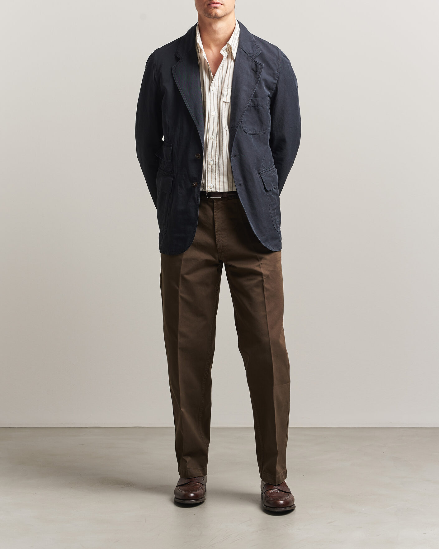 Herr | Kavajer | Drake's | MKIV Clean Twill Games Blazer Navy