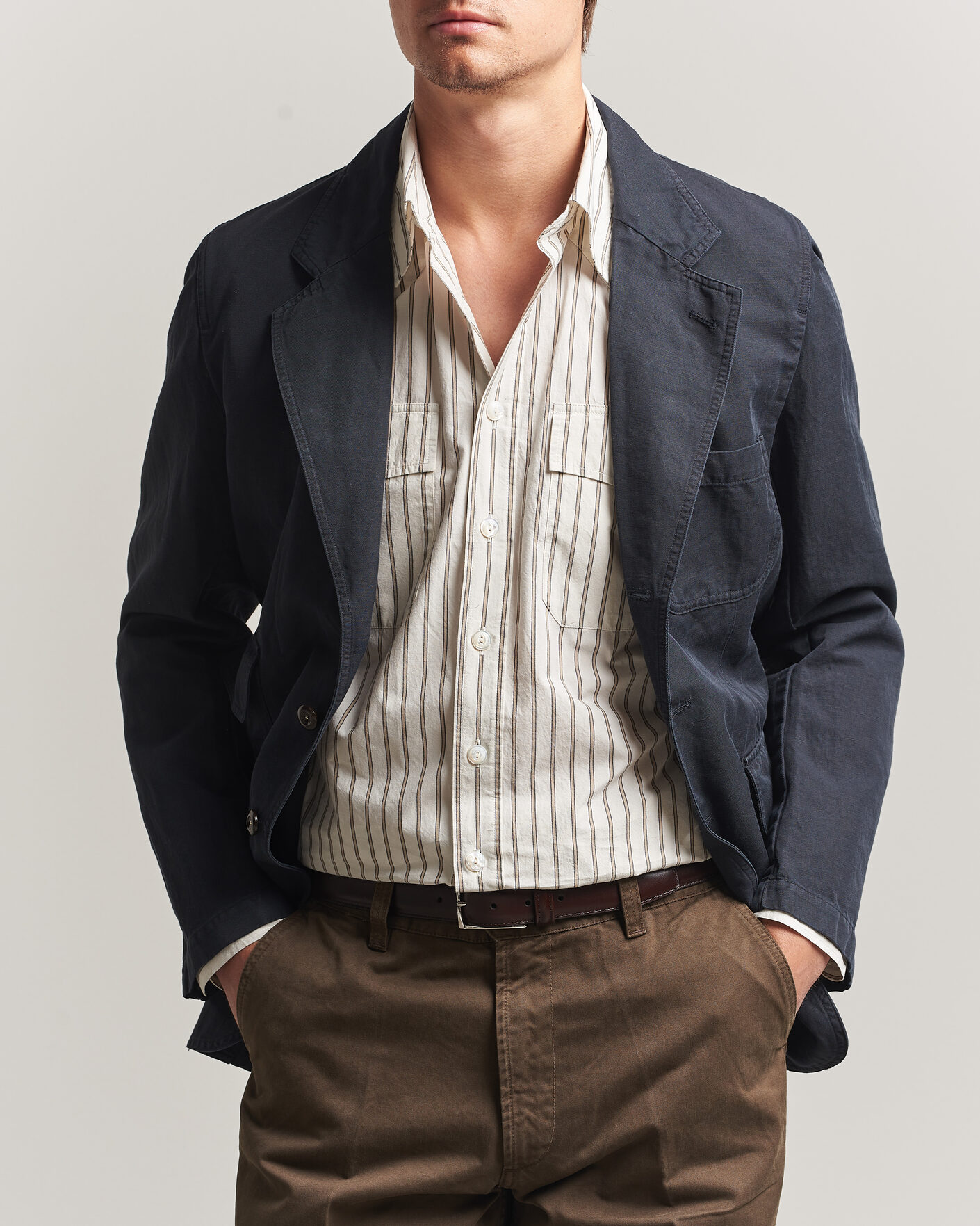 Herr | Kavajer | Drake's | MKIV Clean Twill Games Blazer Navy