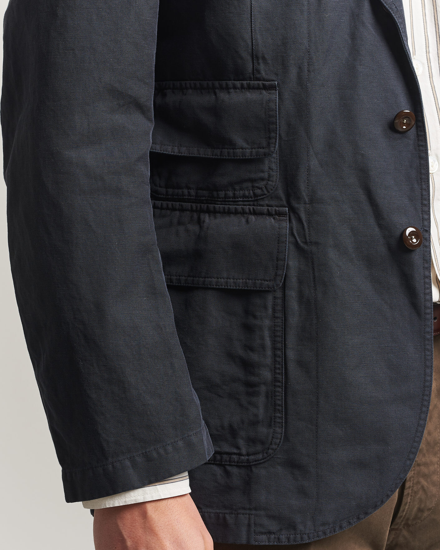 Herr | Kavajer | Drake's | MKIV Clean Twill Games Blazer Navy