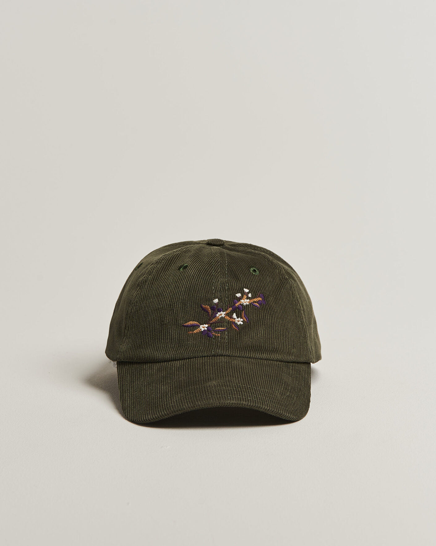 Herr | Hattar & kepsar | Drake's | Blackthron Needlecord Baseball Cap Olive