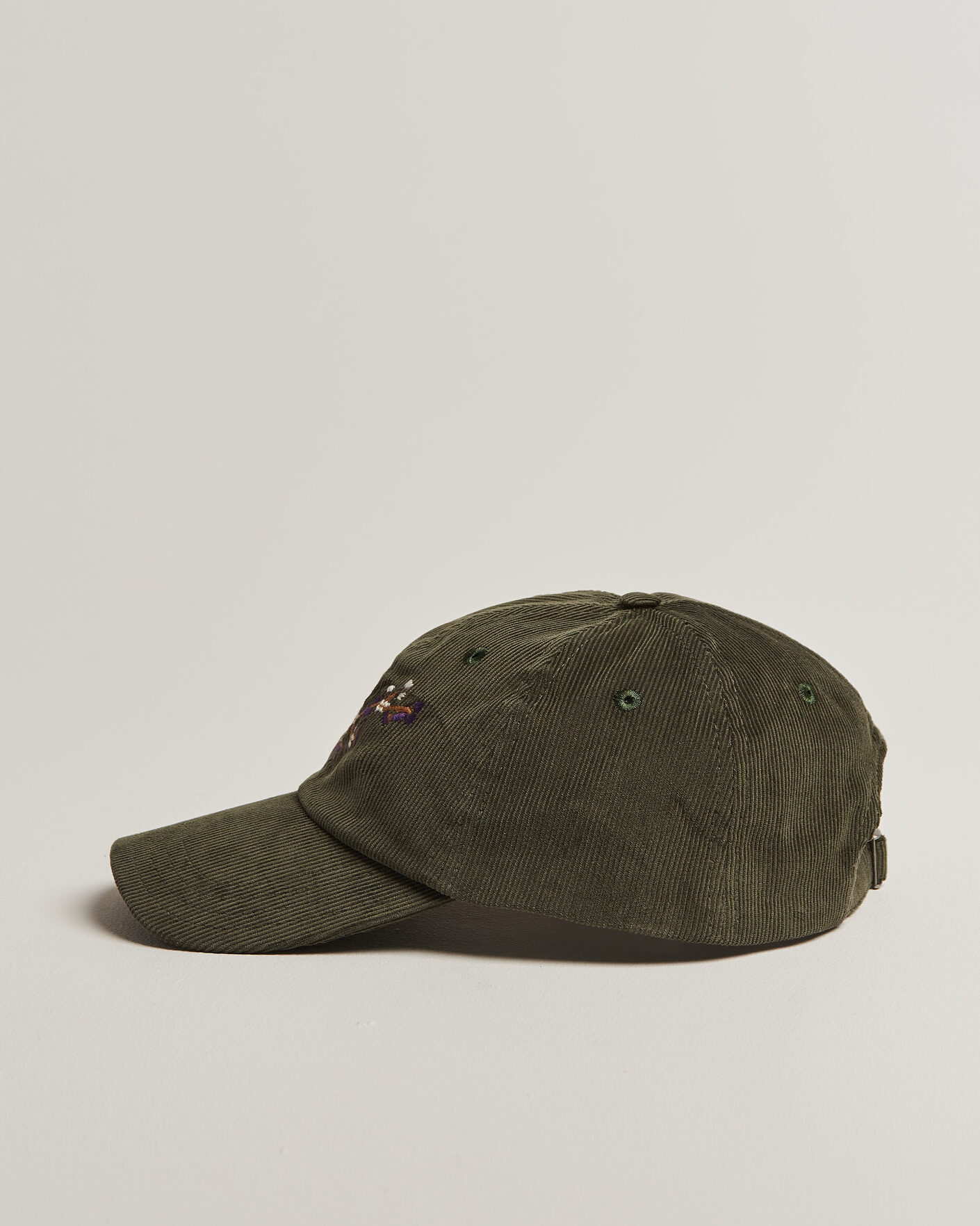 Herr | Hattar & kepsar | Drake's | Blackthron Needlecord Baseball Cap Olive
