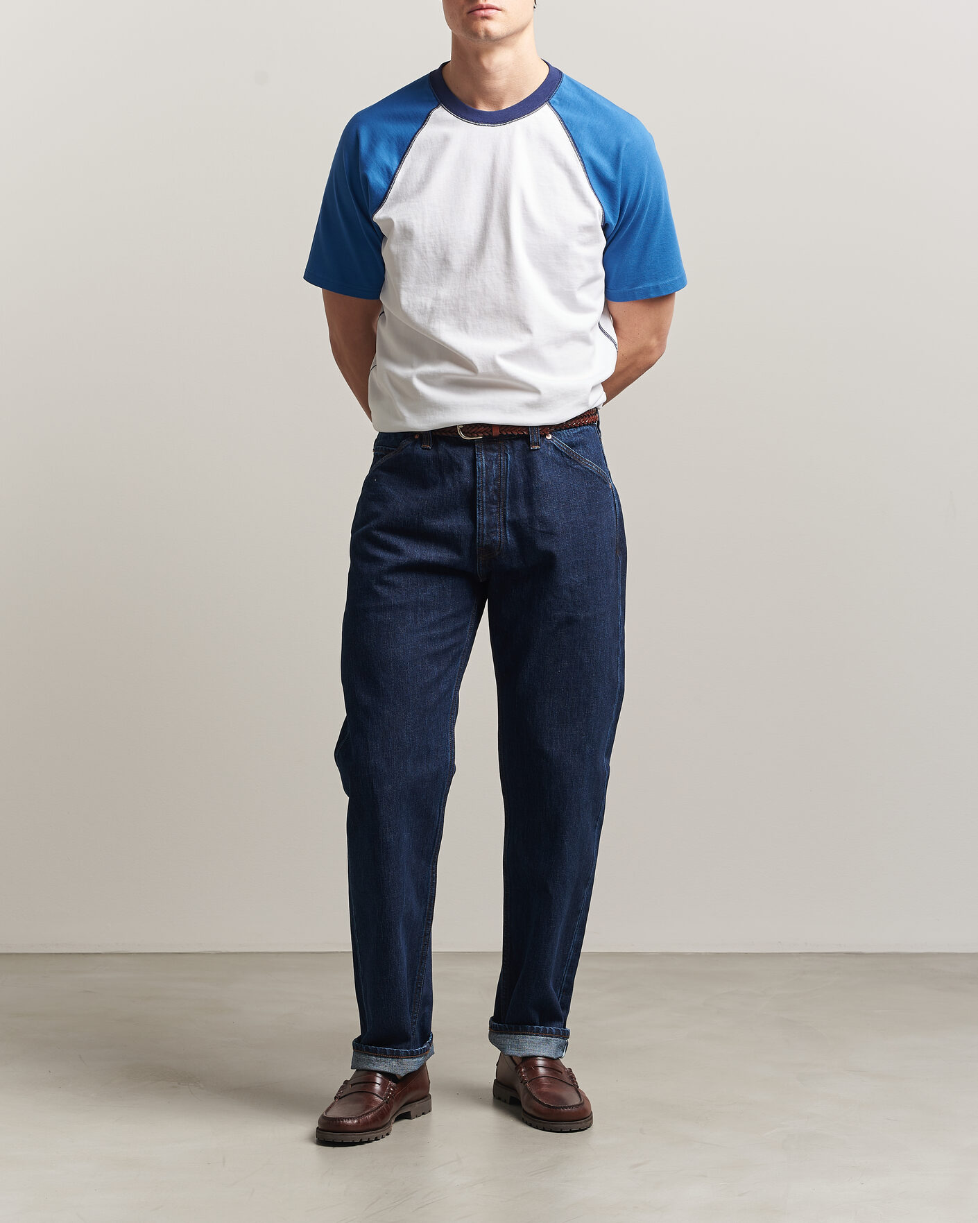 Herr | Jeans | Drake's | 5-Pocket Japanese Selvedge Denim Stone Wash