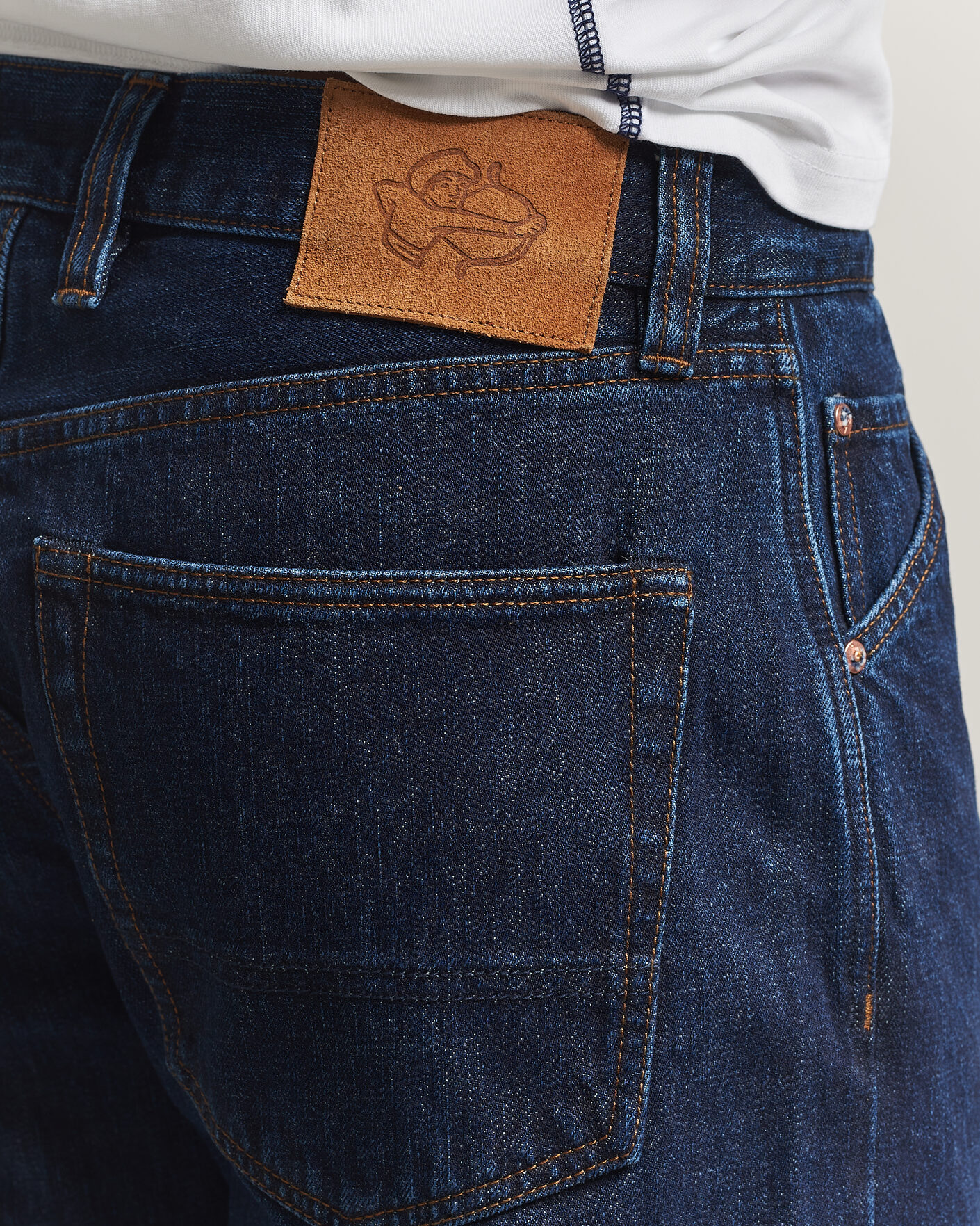 Herr | Jeans | Drake's | 5-Pocket Japanese Selvedge Denim Stone Wash