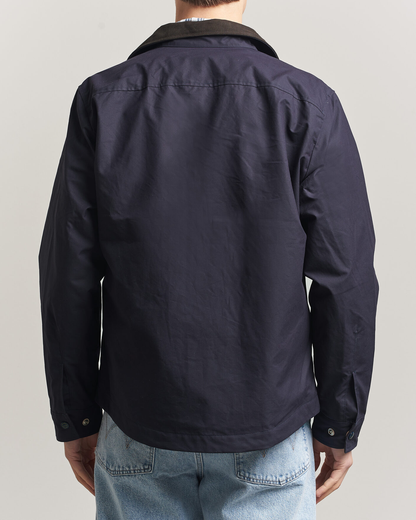 Herr | Jackor | Manifattura Ceccarelli | Dry Wax Heavy Shirt Jacket Navy