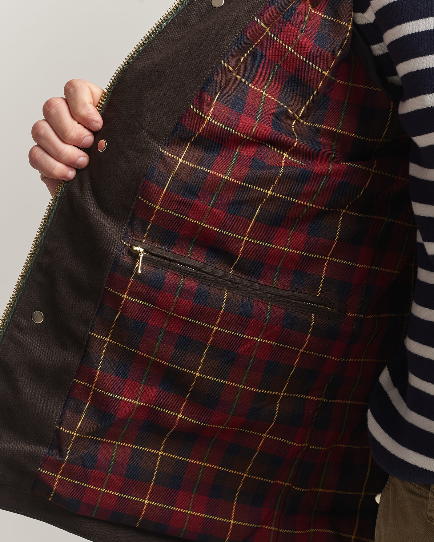 Herr | Jackor | Manifattura Ceccarelli | Dry Wax Rain Caban Dark Green