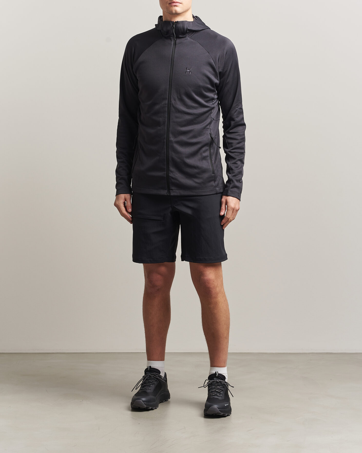 Herr | Tröjor | Haglöfs | Korp Mid Fleece Hood True Black