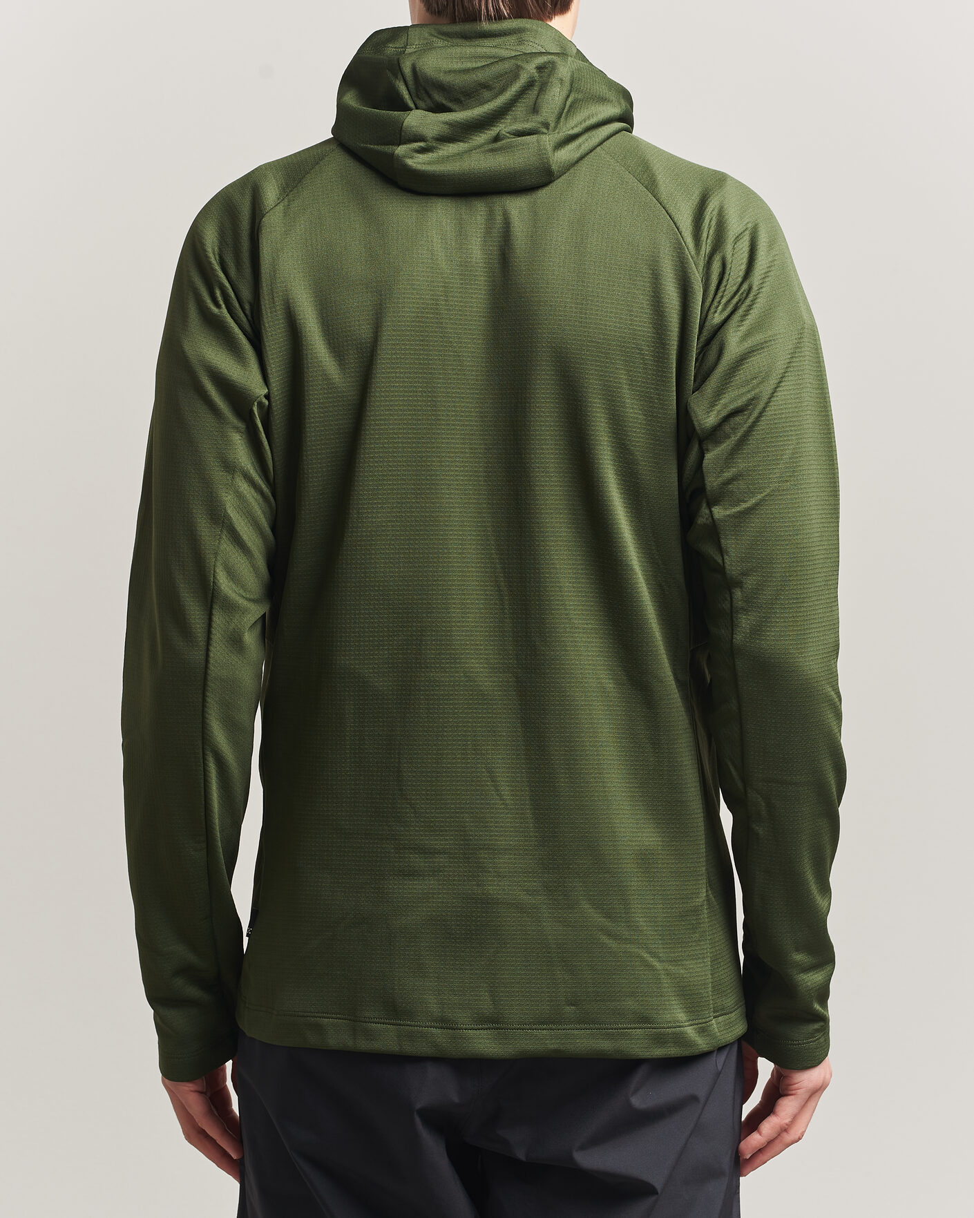 Herr | Tröjor | Haglöfs | Korp Mid Fleece Hood Seaweed Green
