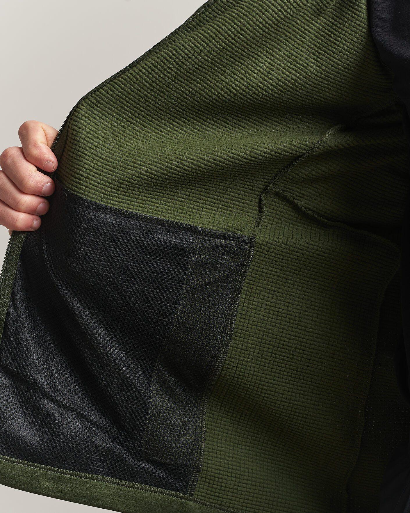 Herr | Tröjor | Haglöfs | Korp Mid Fleece Hood Seaweed Green