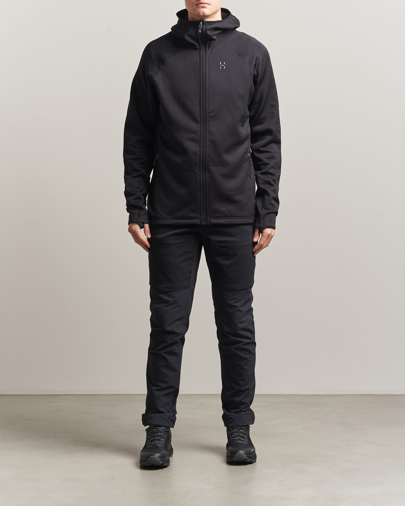 Herr | Tröjor | Haglöfs | Magma Mid Fleece Hood True Black