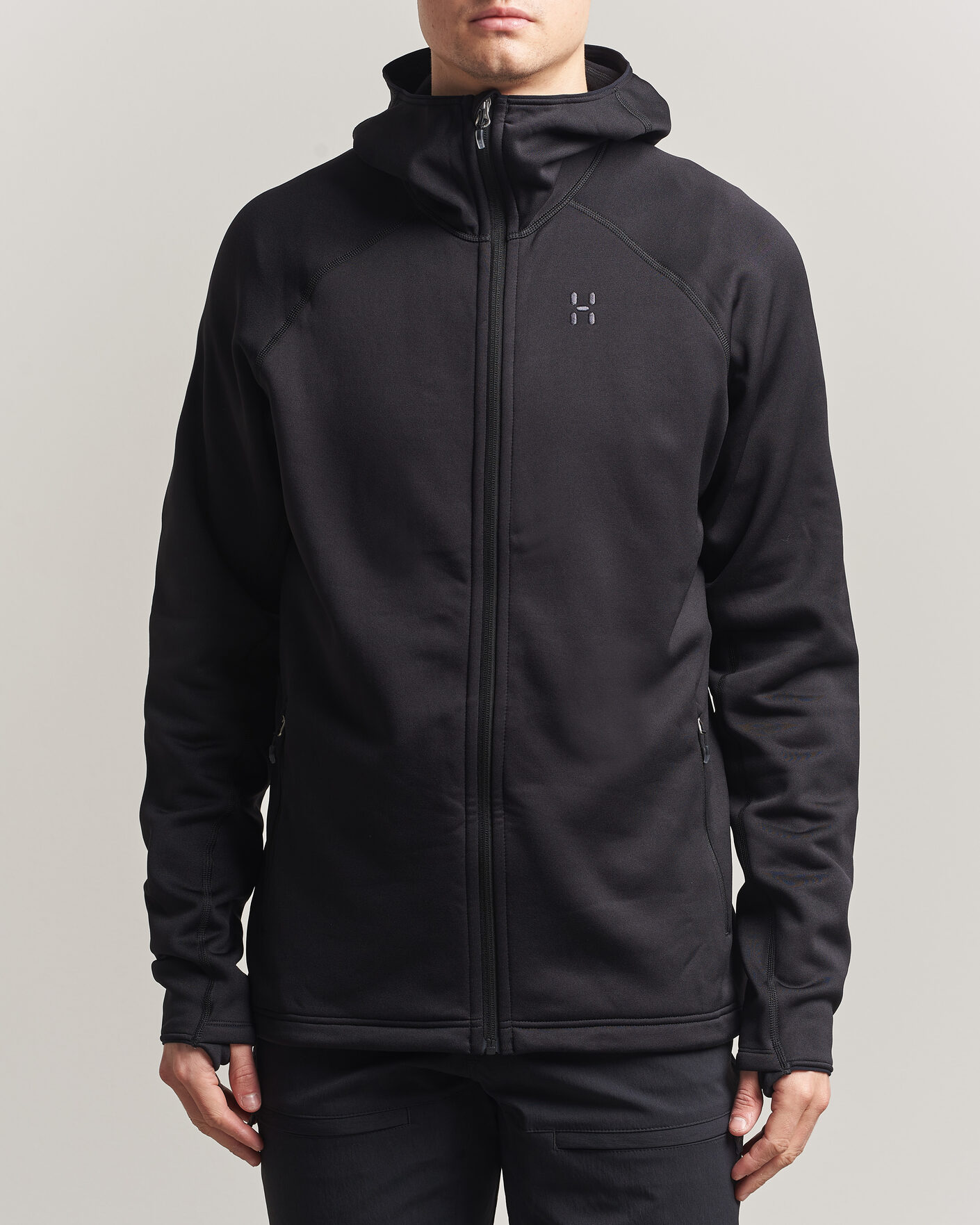 Herr | Tröjor | Haglöfs | Magma Mid Fleece Hood True Black