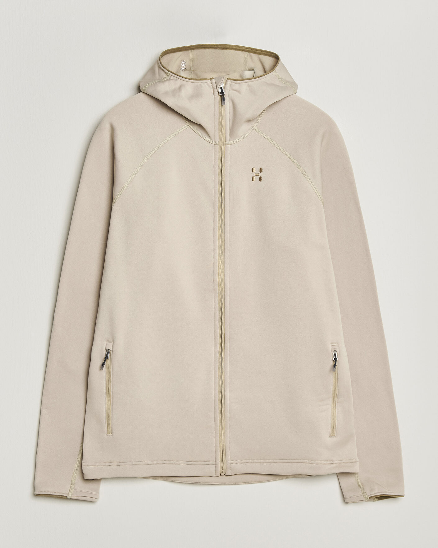 Herr | Tröjor | Haglöfs | Magma Mid Fleece Hood Chalk Beige