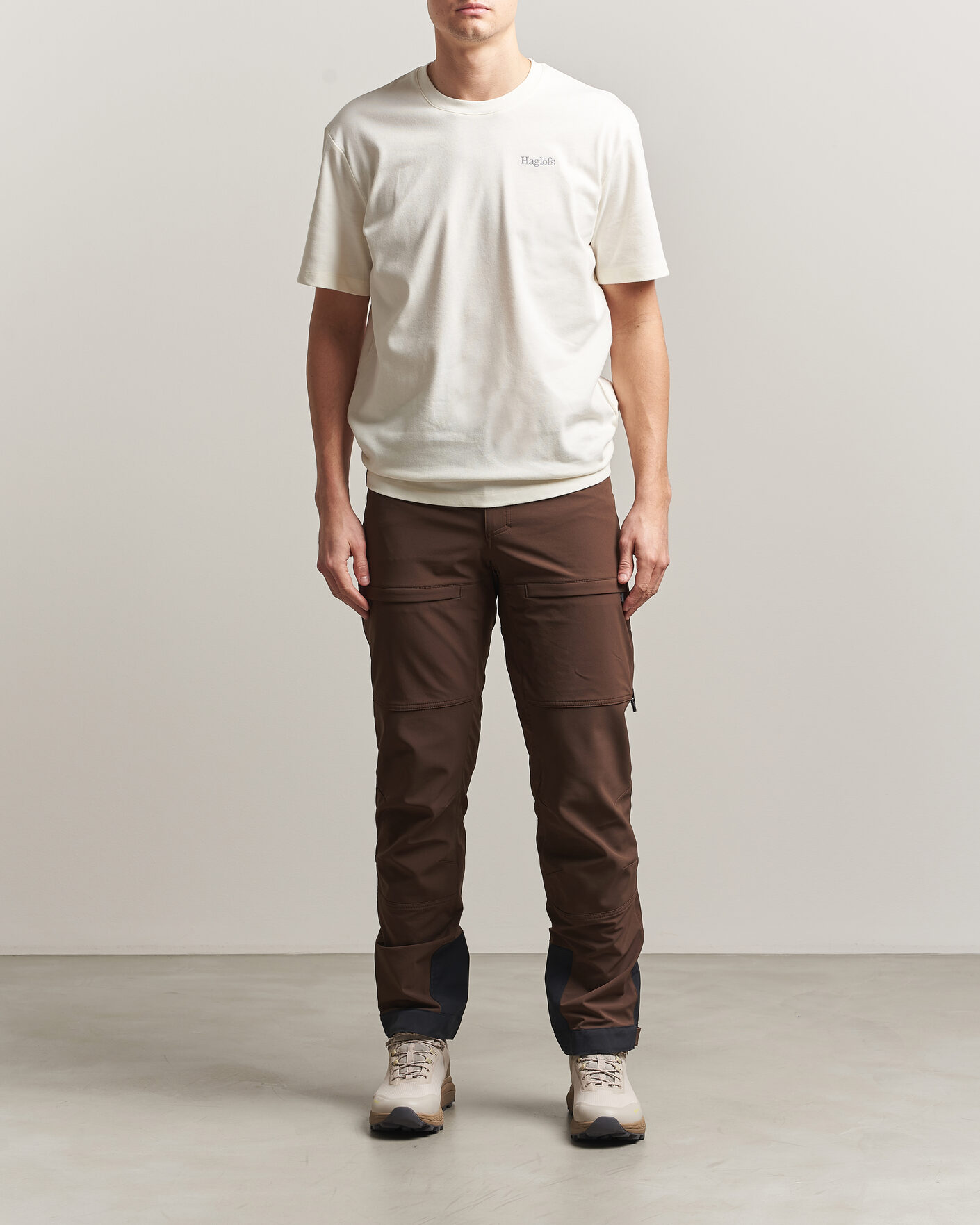 Herr | T-Shirts | Haglöfs | Organic Cotton T-Shirt Soft White