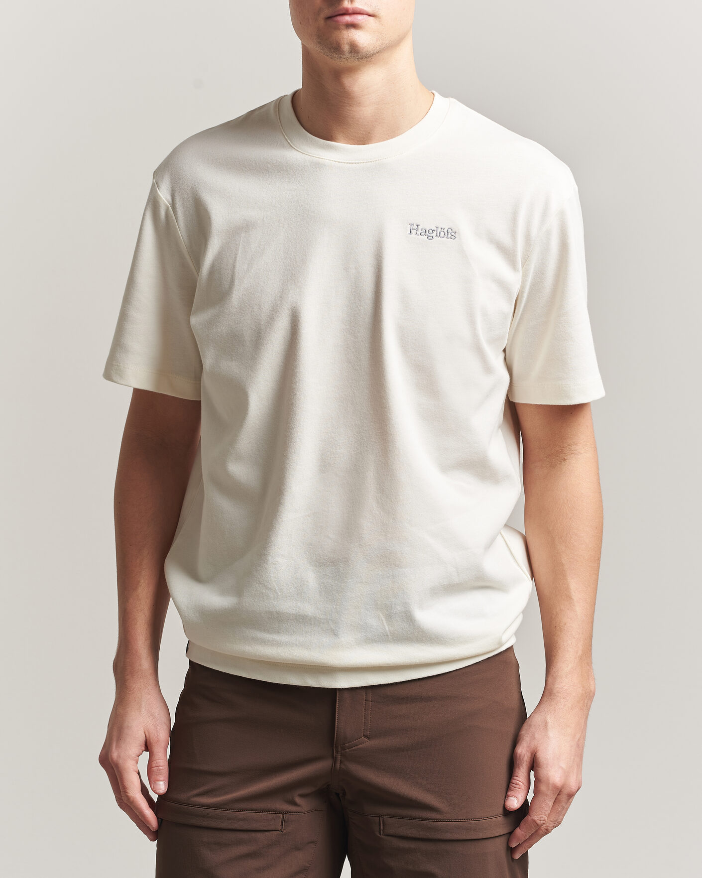 Herr | T-Shirts | Haglöfs | Organic Cotton T-Shirt Soft White