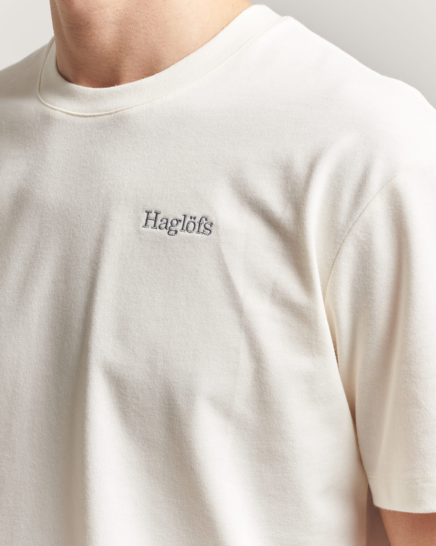 Herr | T-Shirts | Haglöfs | Organic Cotton T-Shirt Soft White
