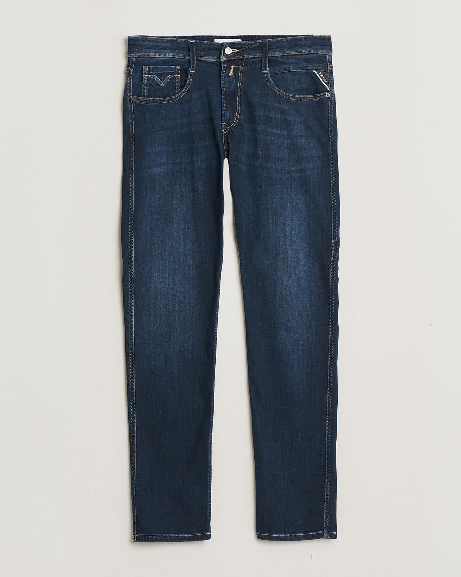 Herr | Jeans | Replay | Anbass Powerstretch Jeans Dark Blue