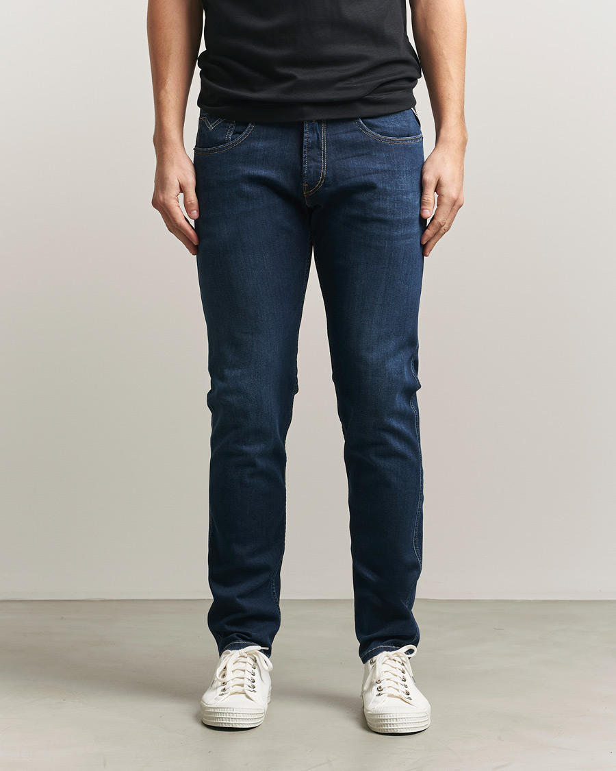 Herr | Jeans | Replay | Anbass Powerstretch Jeans Dark Blue