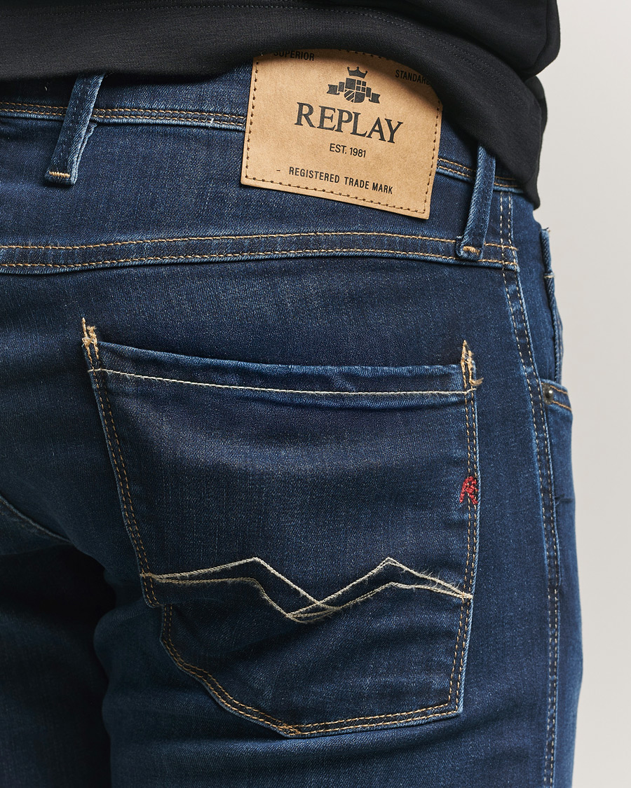 Herr | Jeans | Replay | Anbass Powerstretch Jeans Dark Blue