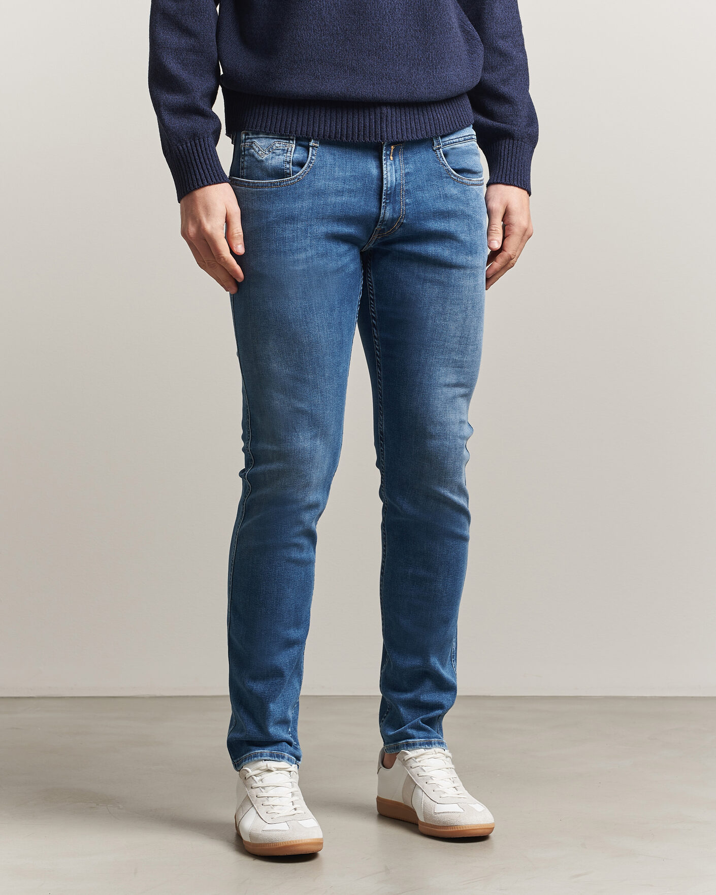 Herr | Jeans | Replay | Anbass Powerstretch Jeans Medium Blue