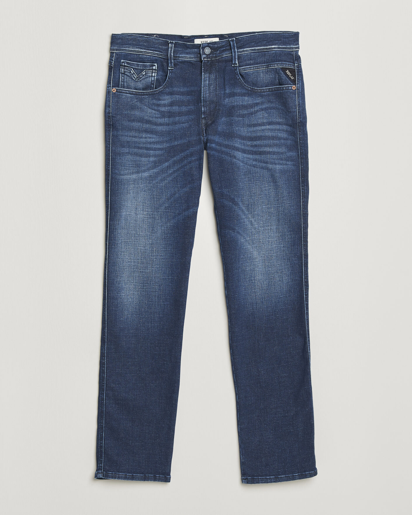 Herr | Jeans | Replay | Anbass Hyperflex Matrix Jeans Dark Blue