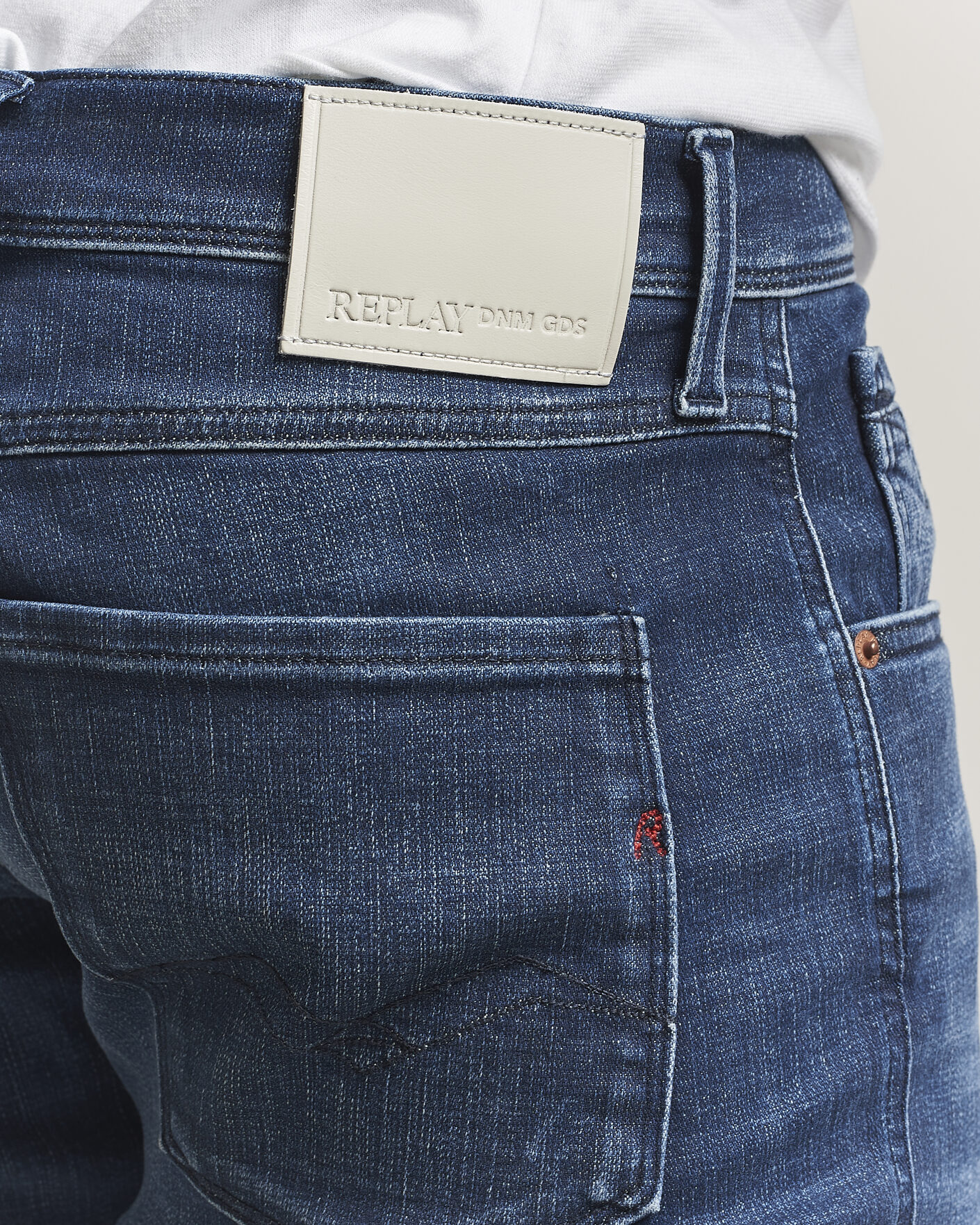 Herr | Jeans | Replay | Anbass Hyperflex Matrix Jeans Dark Blue