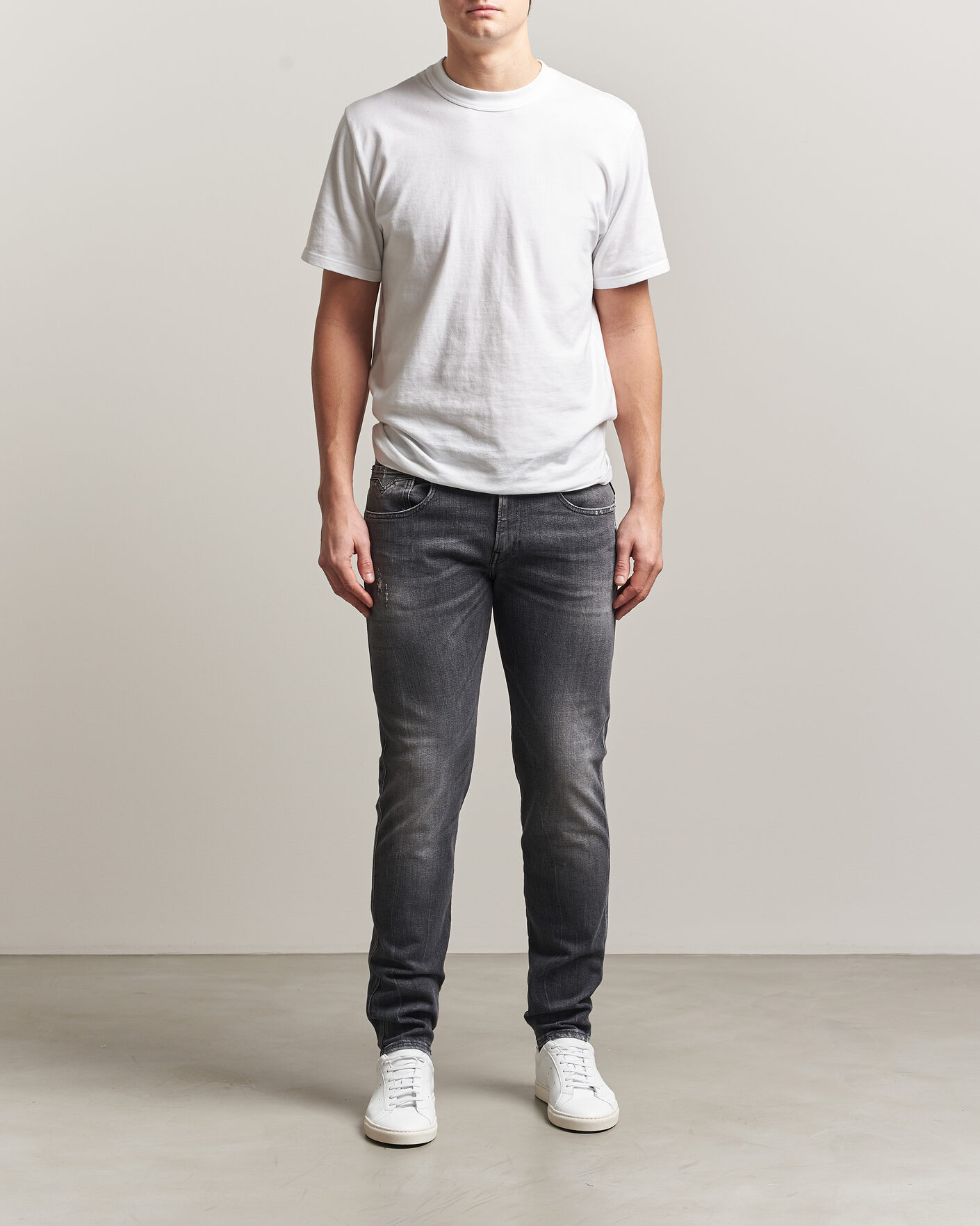 Herr | Byxor | Replay | Anbass 5 Years Wash Jeans Washed Grey