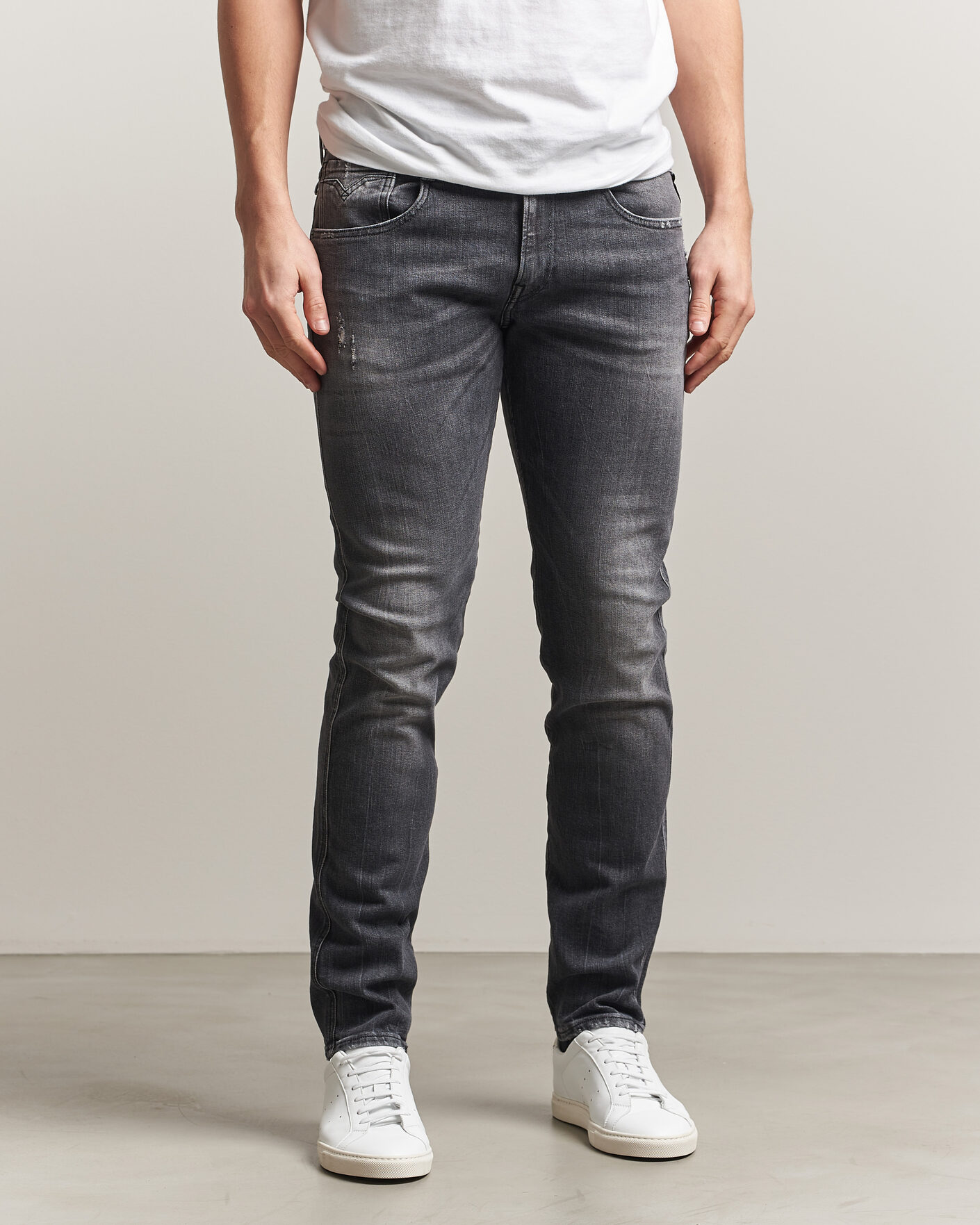 Herr | Byxor | Replay | Anbass 5 Years Wash Jeans Washed Grey