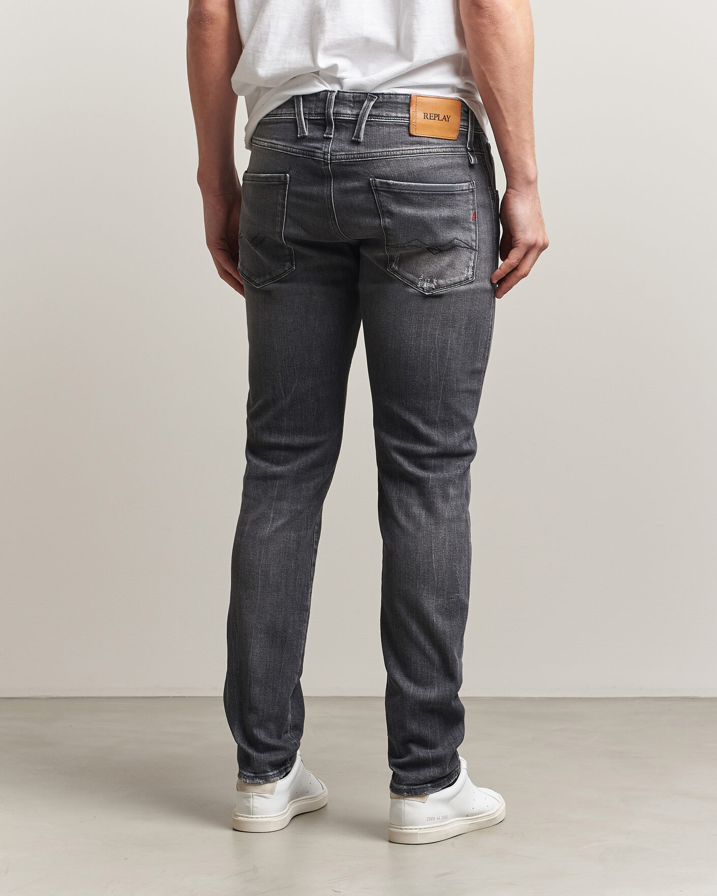 Herr | Byxor | Replay | Anbass 5 Years Wash Jeans Washed Grey