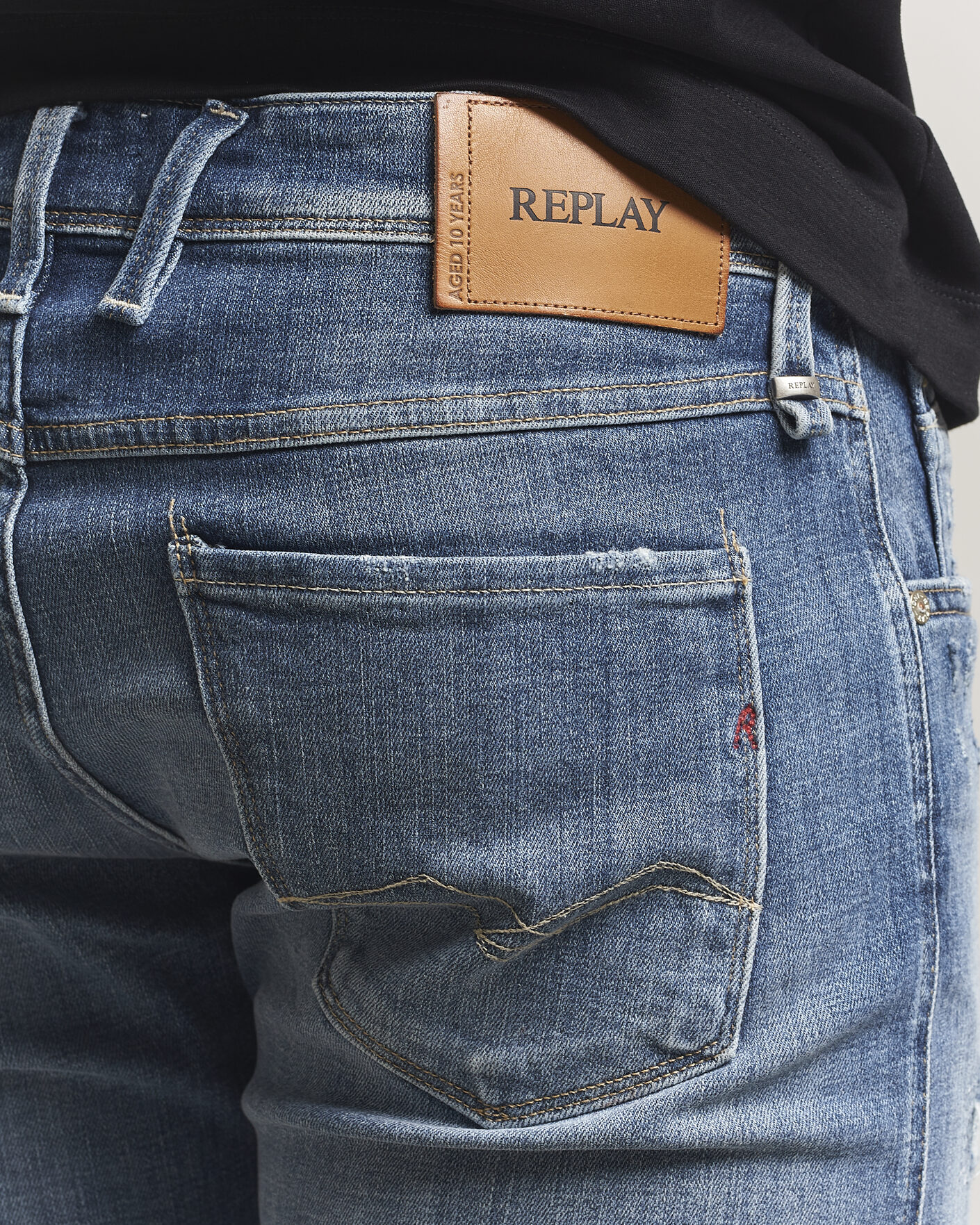 Herr | Jeans | Replay | Anbass 10 Year Wash Jeans Medium Blue