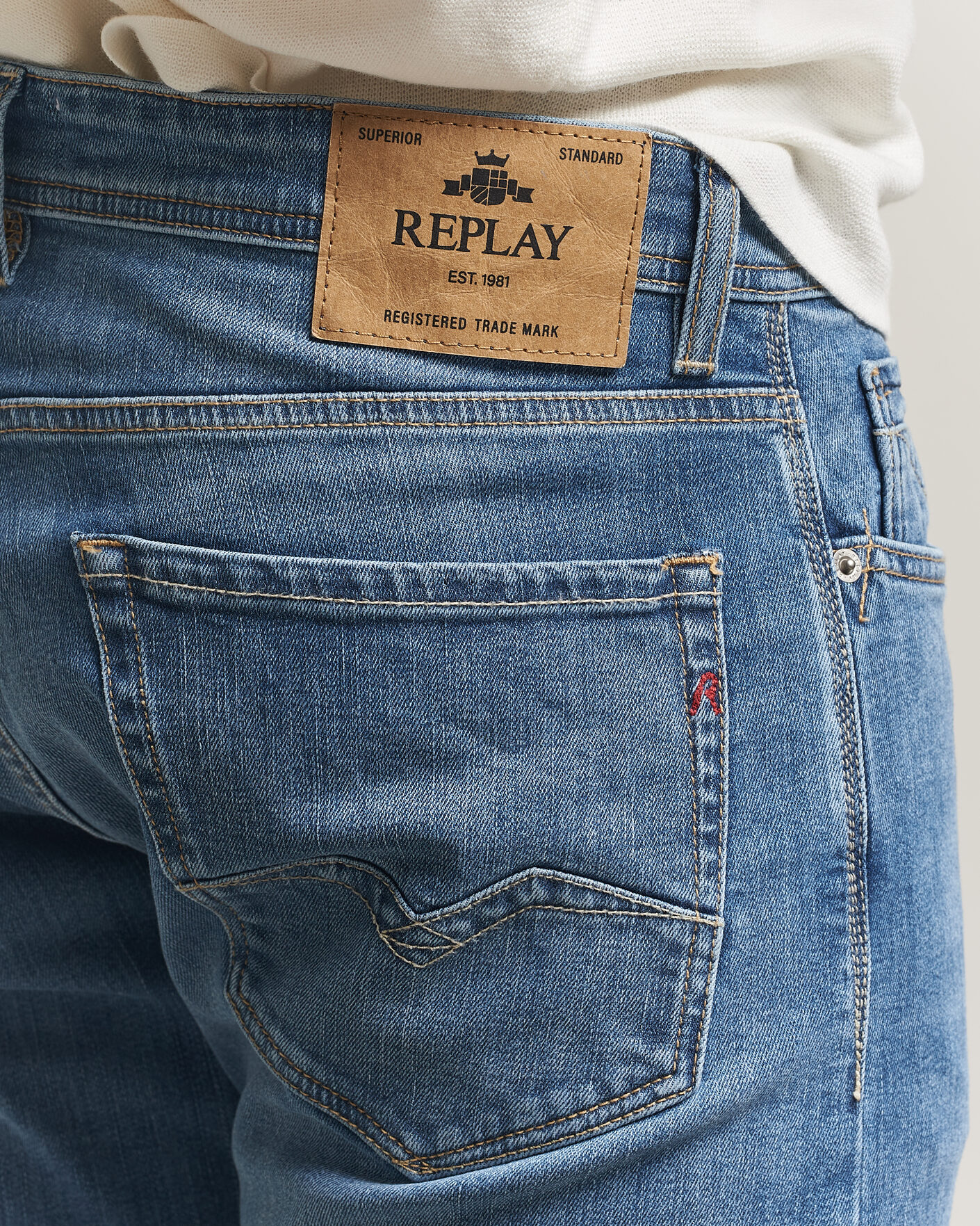 Herr | Jeans | Replay | Rocco Comfort Fit Powerstretch Jeans Light Blue
