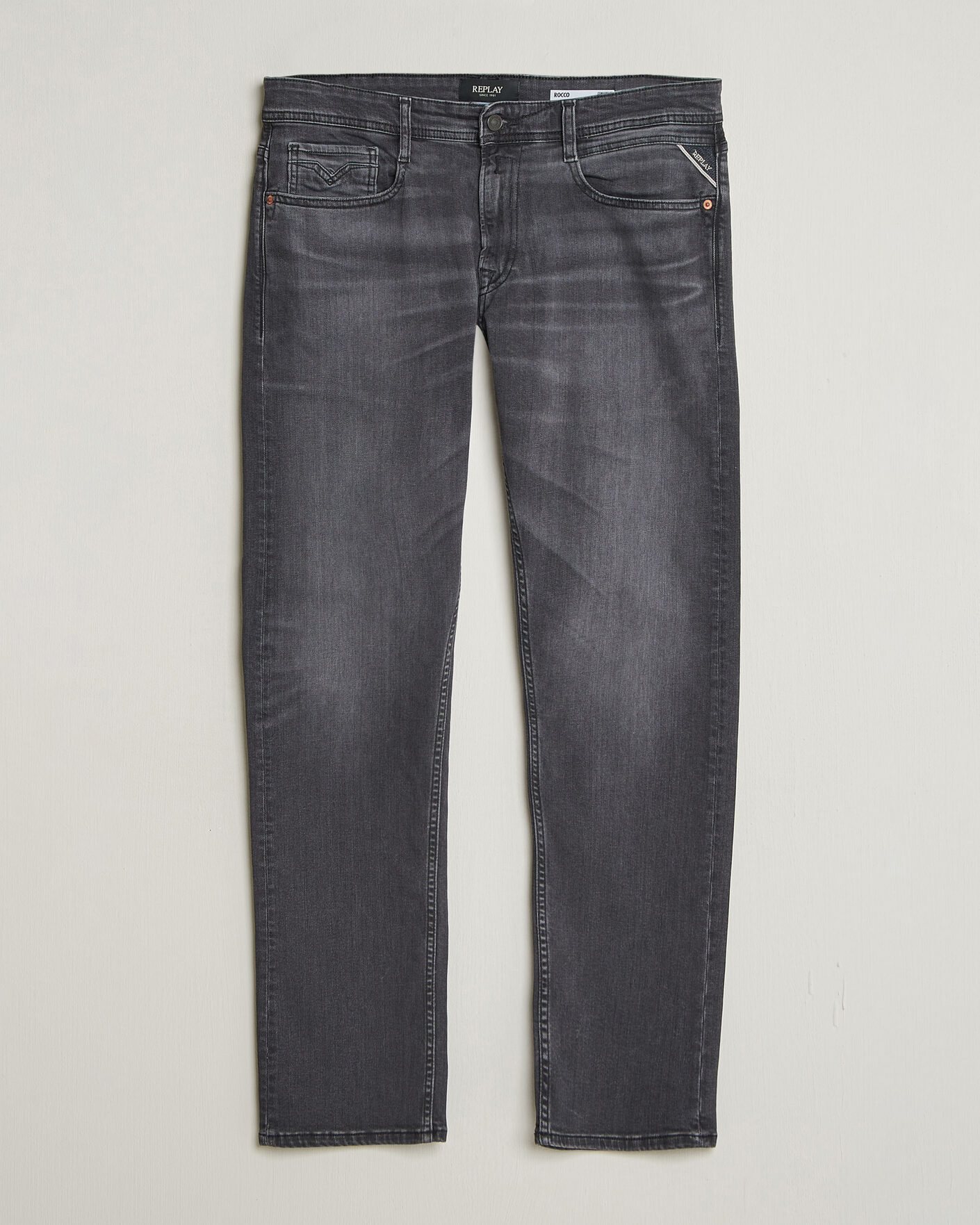 Herr | Byxor | Replay | Rocco Comfort Fit Powerstretch Jeans Black