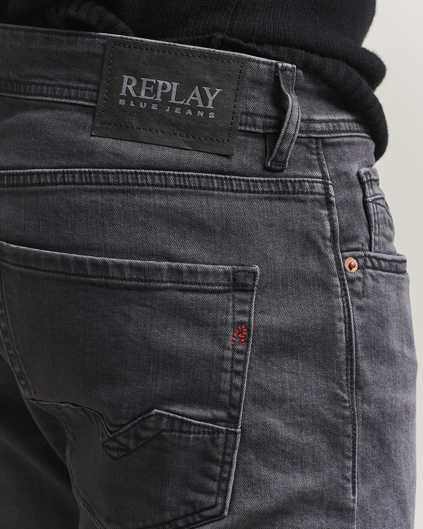 Herr | Byxor | Replay | Rocco Comfort Fit Powerstretch Jeans Black