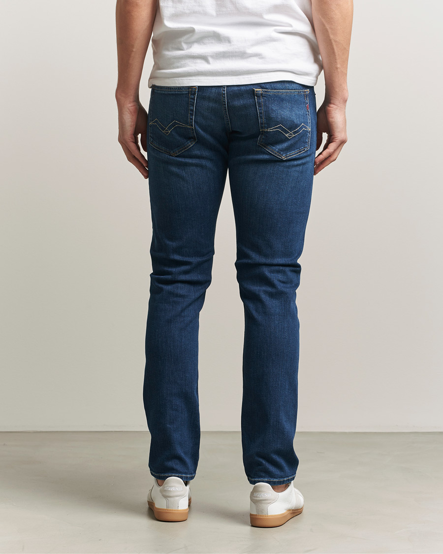 Herr | Jeans | Replay | Grover Straight Fit Powerstretch Jeans Medium Blue