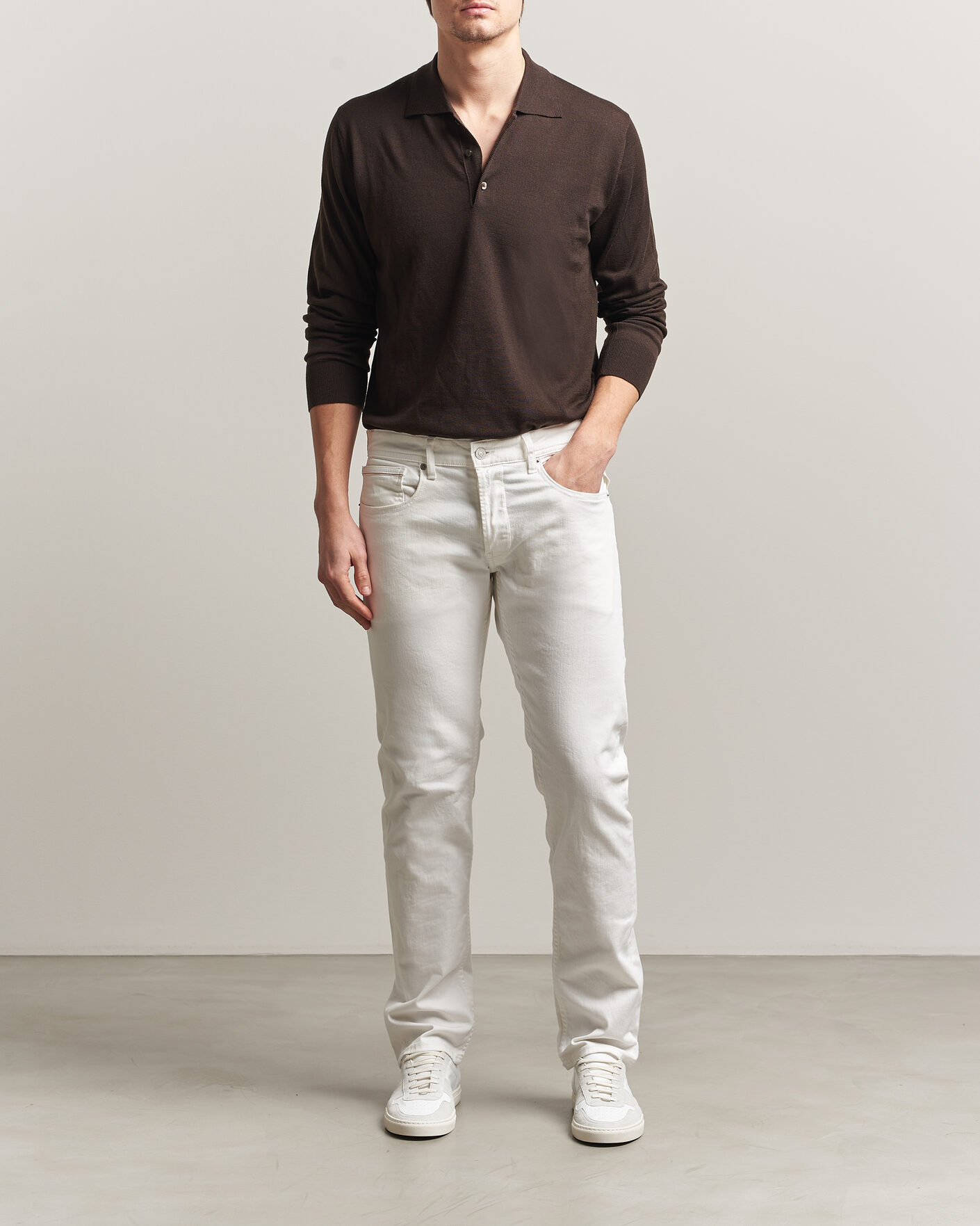 Herr | Jeans | Replay | Grover Straight Fit Powerstretch Jeans White