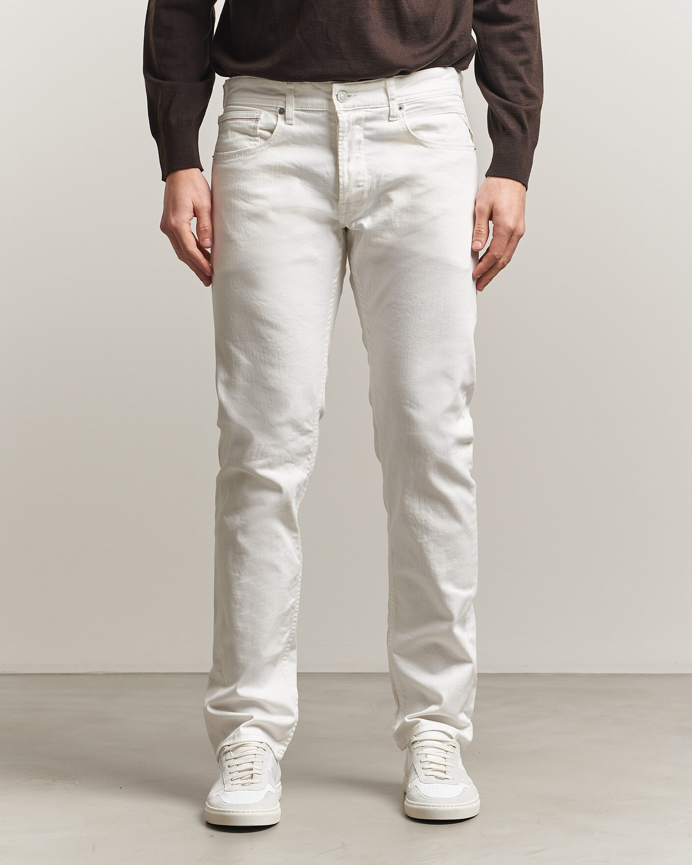 Herr | Jeans | Replay | Grover Straight Fit Powerstretch Jeans White