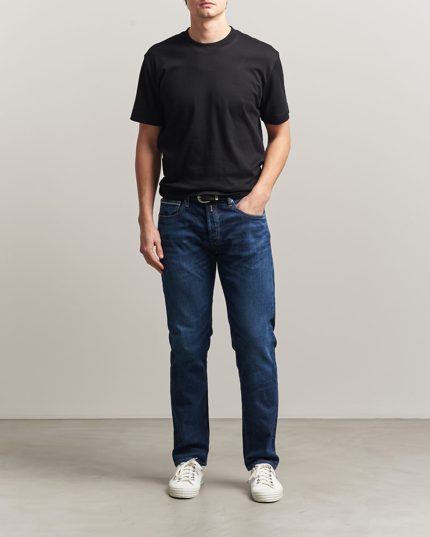 Herr | Jeans | Replay | Grover Straight Fit Stretch Heritage Jeans Dark Blue
