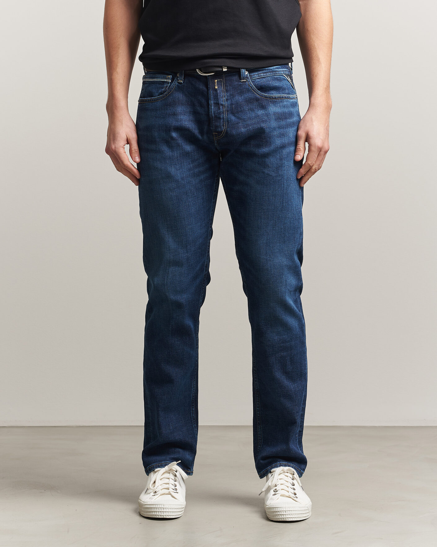 Herr | Jeans | Replay | Grover Straight Fit Stretch Heritage Jeans Dark Blue