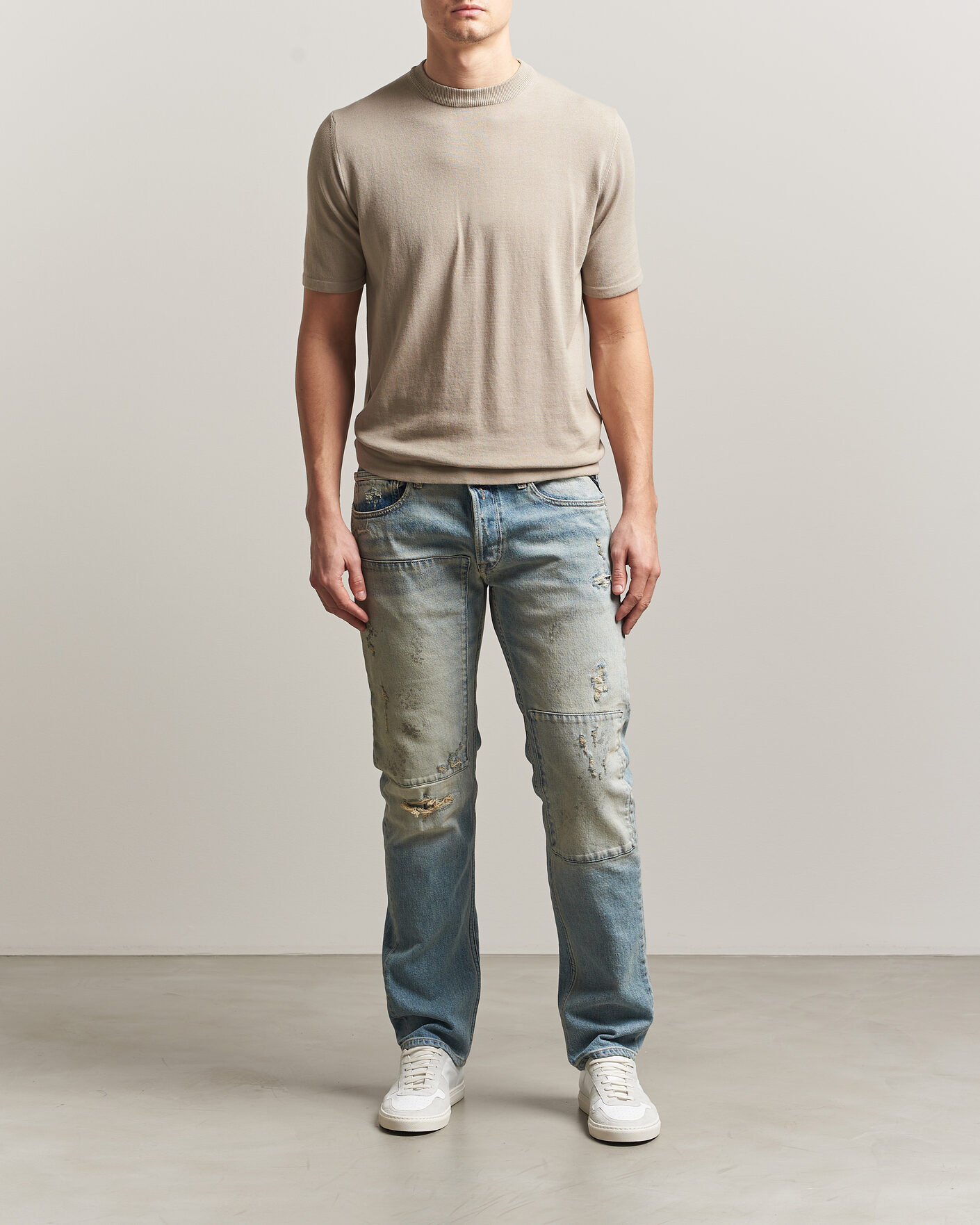 Herr | Byxor | Replay | Grover Sraight Fit 20 Years Wash Jeans Light Blue