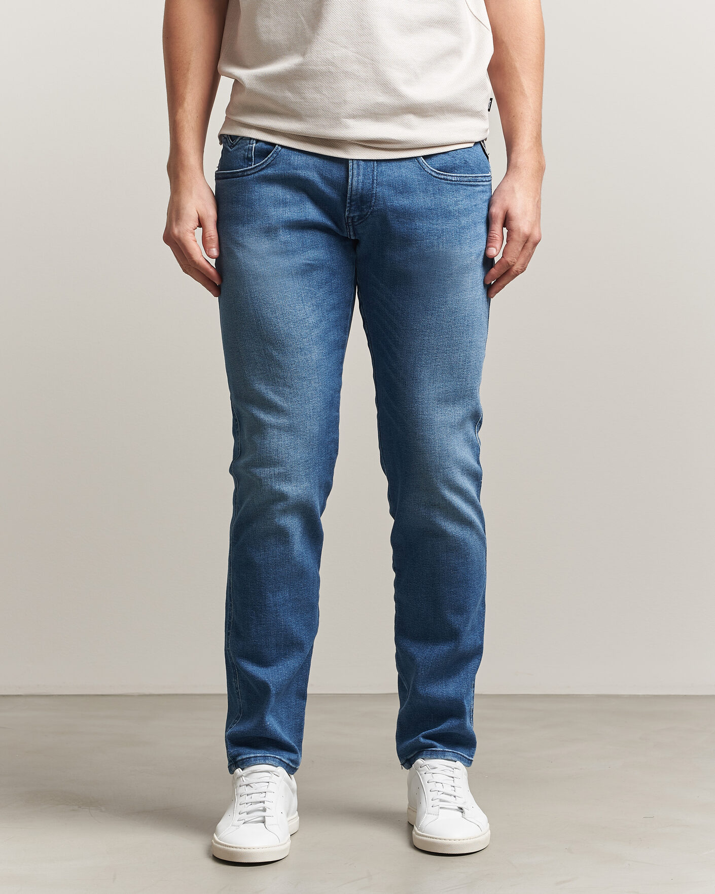 Herr | Jeans | Replay | Anbass Powerstretch Jeans Medium Blue