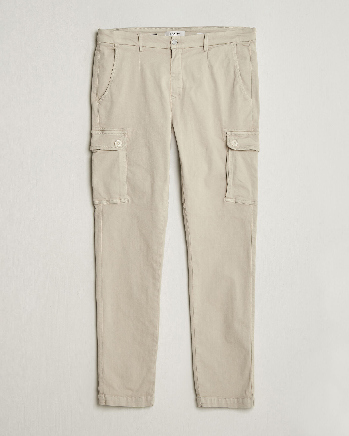 Herr | Byxor | Replay | Jaan Hyperflex Cargo Pants Ivory
