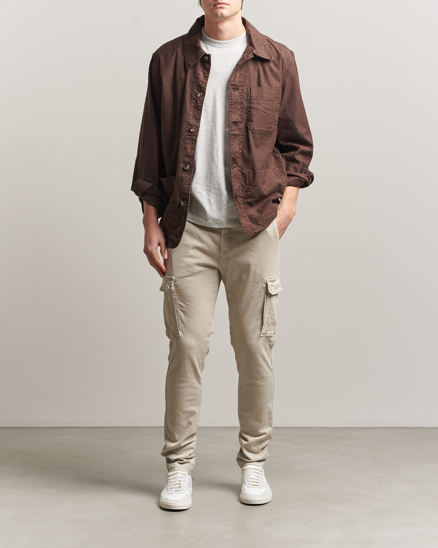 Herr | Byxor | Replay | Jaan Hyperflex Cargo Pants Ivory