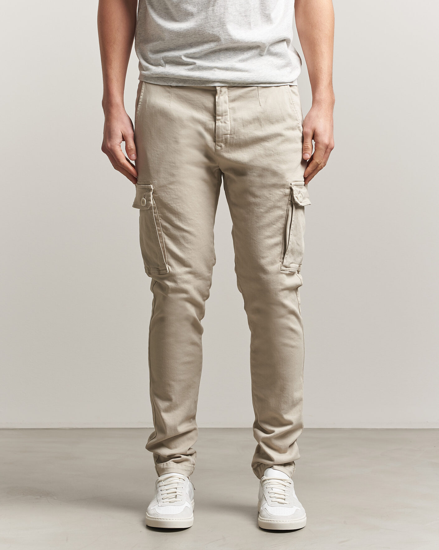 Herr | Byxor | Replay | Jaan Hyperflex Cargo Pants Ivory