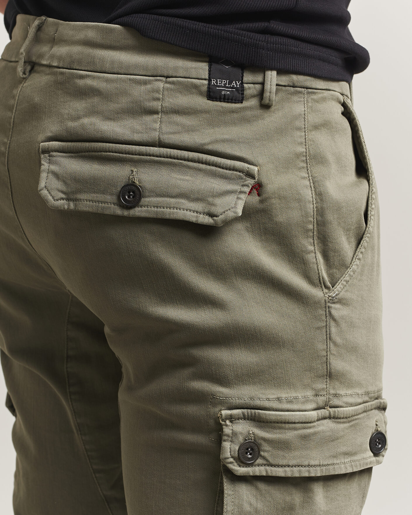 Herr | Byxor | Replay | Jaan Hyperflex Cargo Pants Military Green